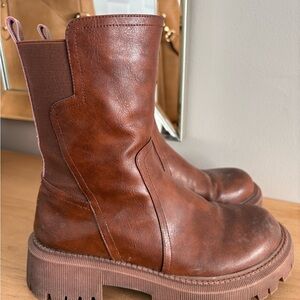 Like new Brown Leather Ankle Boots
